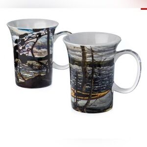 Tom Thomson The Canoe/West Wind Mug Pair by McIntosh fine bone china